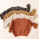 Spring Autumn Sweaters Newborn Infant Knit Wear Toddler Knitting Pullovers Tops Baby Girl Boy Sweaters Kids Sweaters