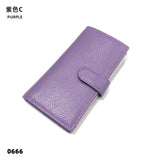 Custom Letters Men Genuine Leather Long Card Wallet Large Capacity Women Card Holder Multi Pockets Card Bag