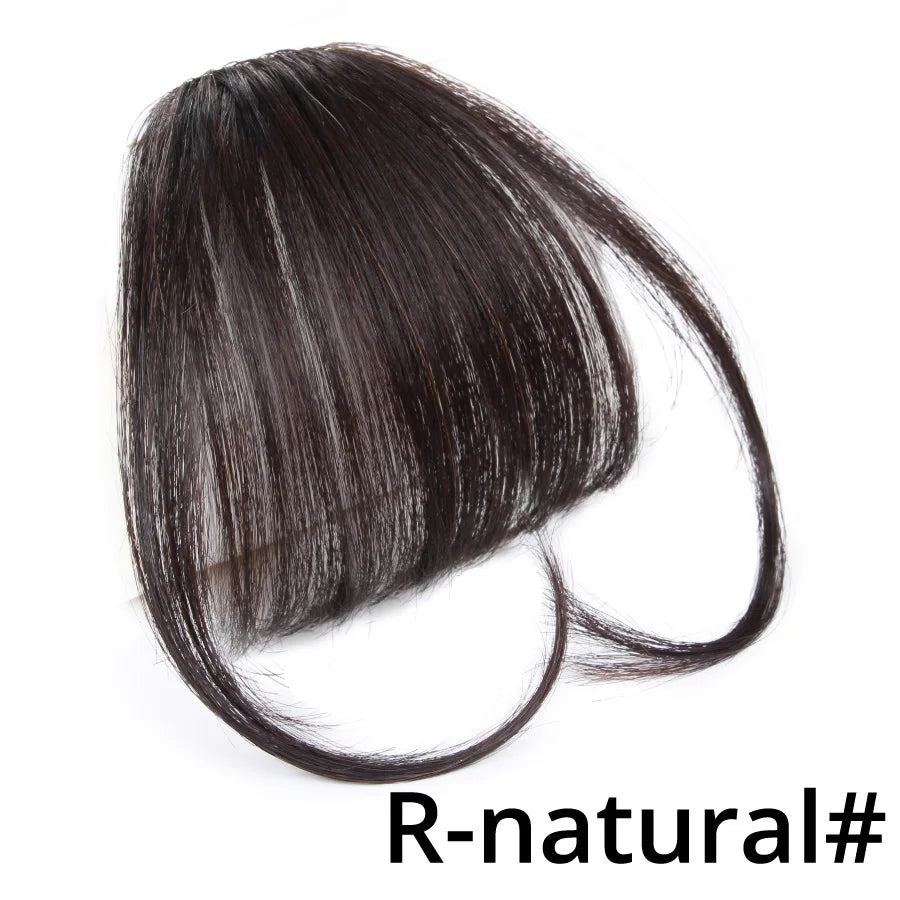 Synthetic Bangs Hair Clip In Hair Extensions Wispy Bangs Clip On Fringe Air Bangs For Women Hairpieces Curved Bangs For Girls