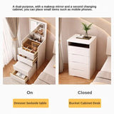 New Internet Celebrity Cream Dresser Modern Simple Multifunctional Dresser Storage Including Dressing Stool Household Items