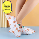 50pcs Disposable Shoe Cover Dustproof Non-slip Dhoe Cover Children Students Adult Non-woven Household Foot Cover