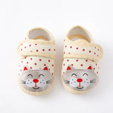 Newborn Baby Boy Girls Shoes Spring Autumn Lovely Floral Embroidery Anti-Slip Sneaker Crib Shoes Soft Cotton Cute First Walkers