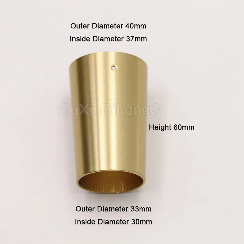 4PCS Pure Brass Covers Chair Cups Cabinet Covers Sofa Brass Tip Cap Furniture Tube Leg Protector Metal Legs Base GF48