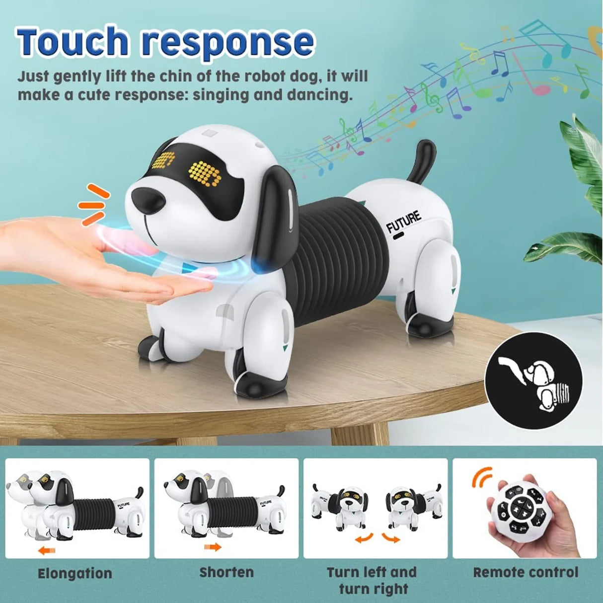 Intelligent Robot Dog 2.4G Child Wireless Remote Control Talking Smart Electronic Pet Dog Toys For Kids New Programmable Gifts