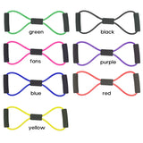 8 Word Chest Expander Rope Resistance Bands Tension Rope Fitness Equipment Yoga Rope Rubber Elastic Bands Exercised Muscles