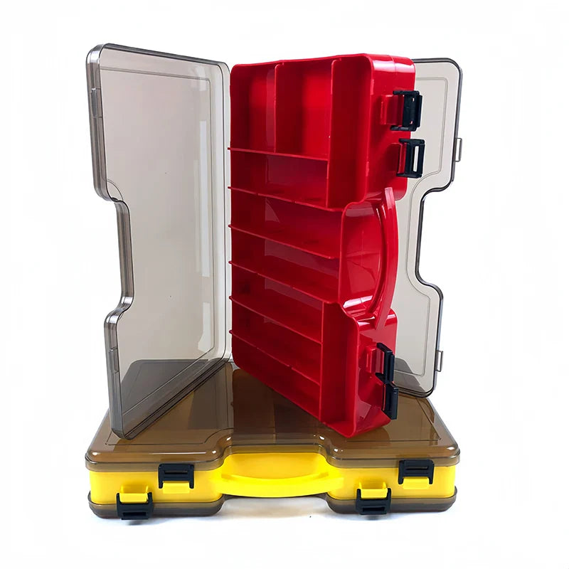 Double Sided Fishing Tackle Box fishing Accessories Tool Storage Boxes Fish Hook Lure Fake Bait Boxes For Carp Fishing Goods