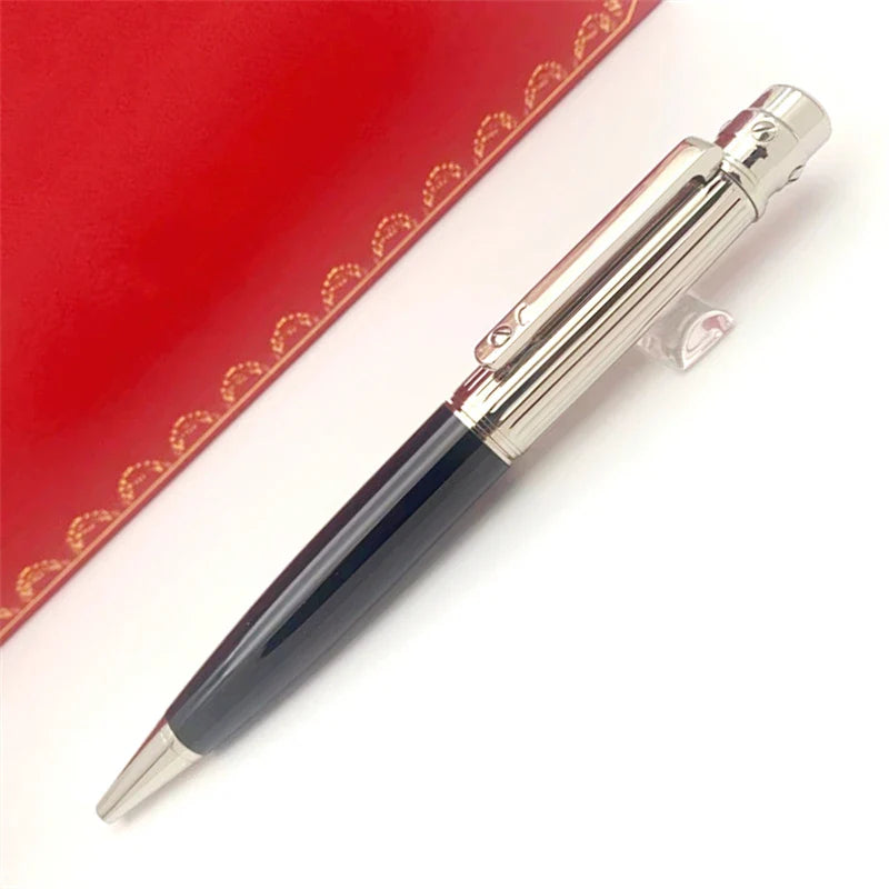 Classic Black Gold Silver Clip Luxury CT Ballpoint Pen Santos Series Ball Pens High Grade Writing Stationery Office Supplies