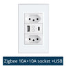 Zemismart Tuya Zigbee Smart Brazil Socket 10A 20A Two Brazil Outlets Alexa Google Home Smart Life App Control