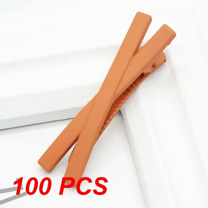 1~100PCS Matte Stylish And Eye-catching Matte Hair Clip For Curly Hair Popular Hair Clip Best-selling Hairpin Candy Color