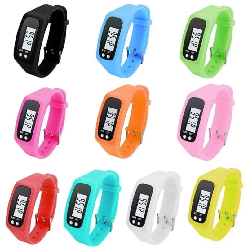 2022 Hot Sale New Battery Multifunctional 6 Colors Digital LCD Pedometer Running Calories Walking Distance Counter