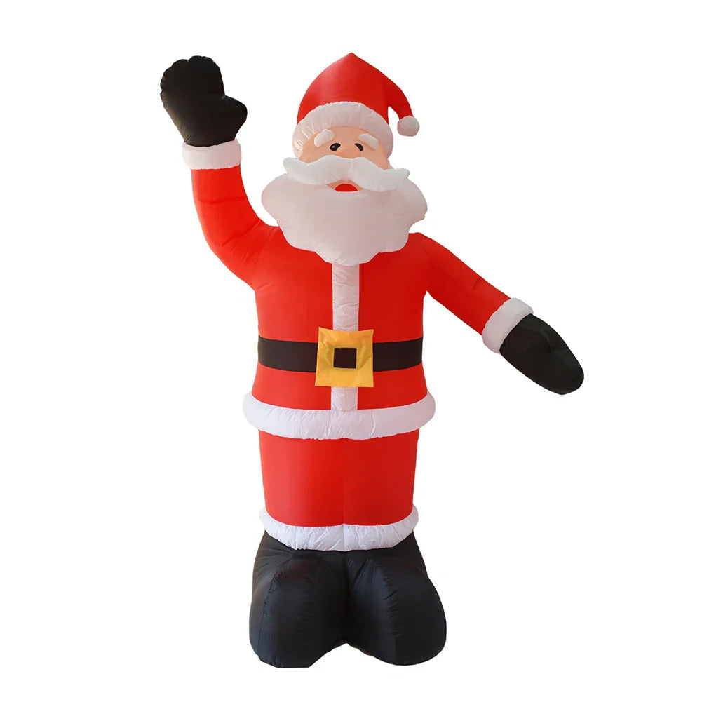 2.4M Christmas Inflatable Outdoor Doki Toy with LED Light Santa Claus Christmas Decoration Navidad Natal Xmas Props Home Decor