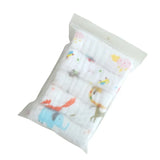 5pcs/lot Muslin 6 layers Cotton Soft Baby Towels Baby Face Towel Handkerchief Bathing Feeding Face Washcloth Wipe Burp Cloth