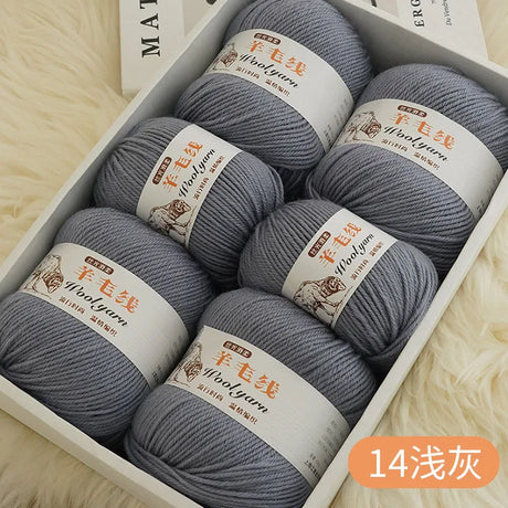 Top Quality Wool Blended Crochet Yarn Knitting Sweater Scarf Woollen Thread Thick Yarn 4ply 3pcs*100g=300grams Free shipping