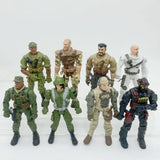 3/8/15/20pcs Warrior Elite Force 1:18 Military Action Figure Toys 10cm Movable Terrorist SWAT Team Figuras for Children Gift