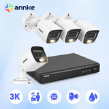 ANNKE 5MP Ultra FHD Video Surveillance System 8CH DVR Recorder Outdoor Security Cameras 3K Dual Night CCTV Video Cameras Kit