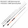 Mavllos Delicacy Solid Tip Bass Spinning Rod, Carbon Ultralight BFS Casting Rod Lure 0.6-8g/0.8-10g UL/L Tips Trout Fishing Rod