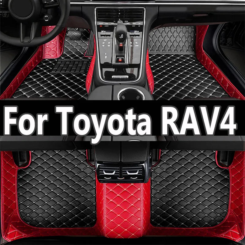 Car Floor Mats For Toyota RAV4 RAV 4 Suzuki Across XA50 2019 2020 2021 2022 2023 Carpet Luxury Leather Mat Car Accessories Rugs