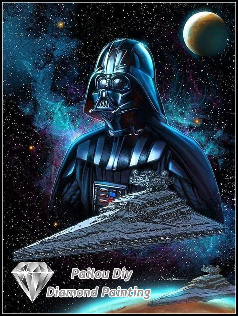 Diy Star Wars Dark Darth Vader 5d Diamond Painting Kits Disney Movie Hayden Christensen Actor Mosaic Cross Stitch Home Decor