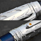 PPS Le Petit Prince 163 Dark Blue Rollerball Ballpoint Pen Luxury MB Stationery With Serial Number Little Prince + Leather Pouch