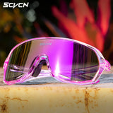 SCVCN-Sunglasses for Men Sport Cycling Glasses Bike Mountain Bicycle Hiking Camping Golf UV400 Protection Glasses Women Baseball