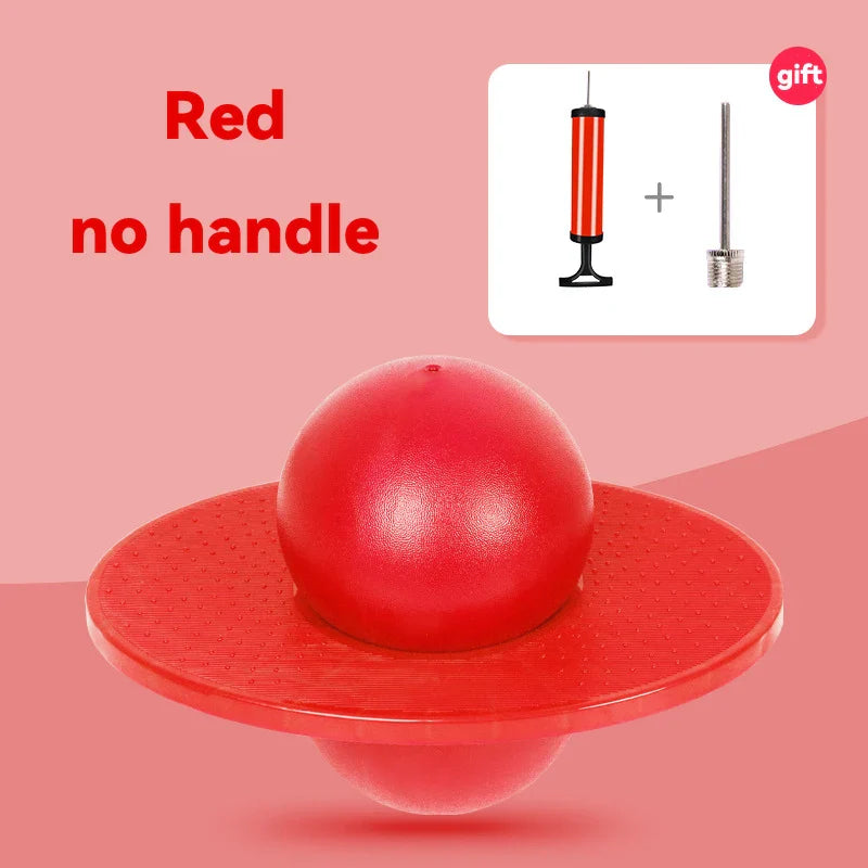 Sports Outdoor Games Toys Children Bouncing Ball with Handle and Pump Balance Platform Bouncy Jump Pogo Ball for Kids Playground