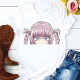 Yofukashi No Uta T Shirt Women Call of the Night Manga Tshirt Graphic Tee Cute Nanakusa Nazuna T-shirt Female Girls Tee Tshirt