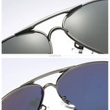 AOWEAR Men's Aviation Sunglasses Men Polarized Mirror Sunglass for Man HD Driving Pilot Sun Glasses lunettes de soleil homme