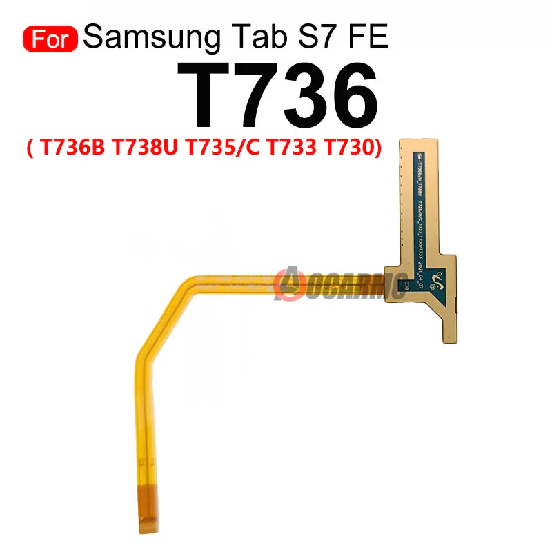 1Pcs For Samsung Galaxy Tab S7 FE T736B  T730 T735C T733 LCD Screen Flex Cable Connector Touch Board Flex Replacement Part