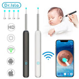 Dr.isla Wireless WiFi Ear Pick Otoscope Camera Borescope Luminous Ear Wax Cleaning Teeth Oral Inspection Health Care Ear Cleaner