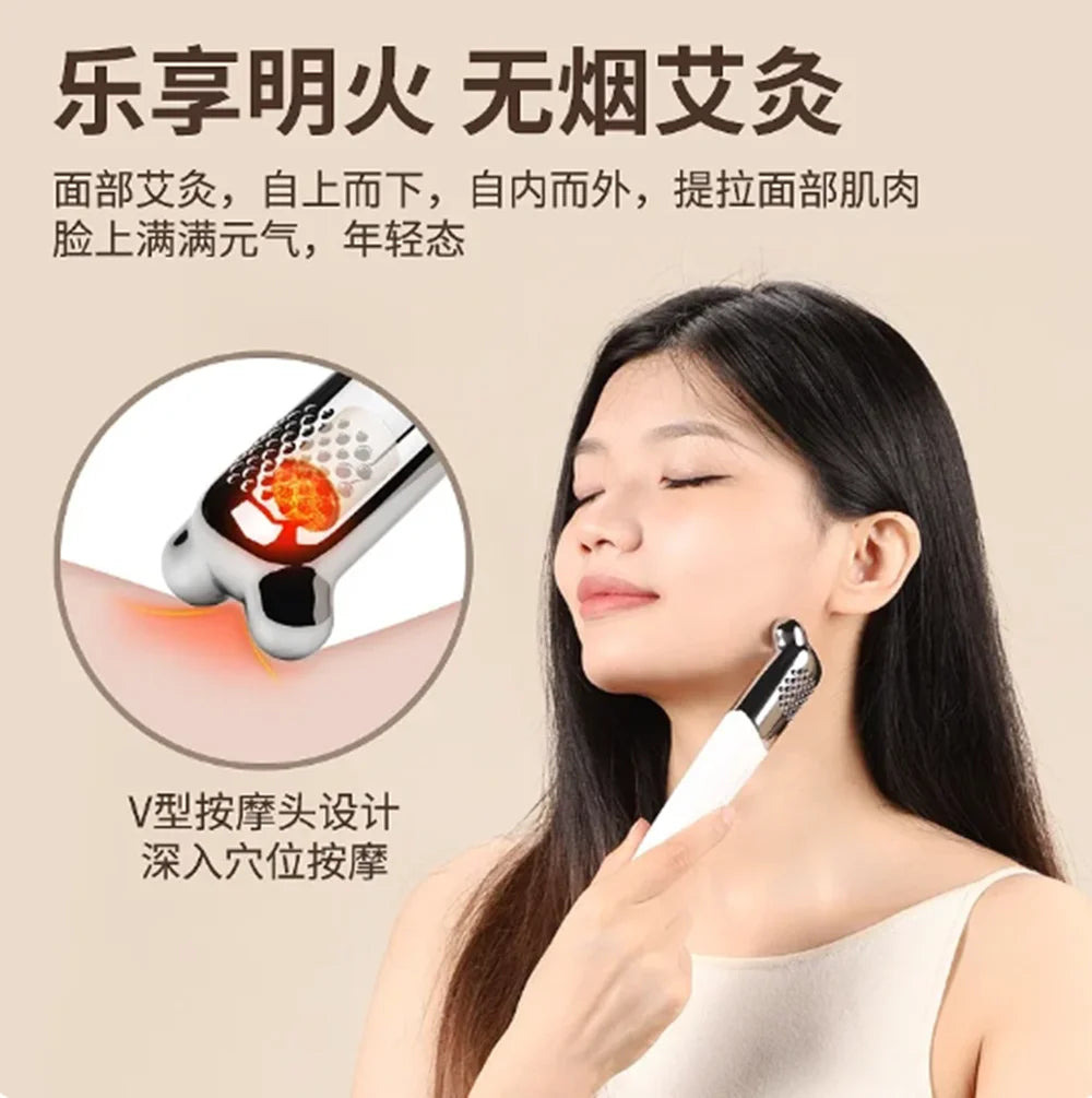 Face moxibustion stick portable moxibustion home beauty scraping beauty instrument peach flower moxibustion moxibustion