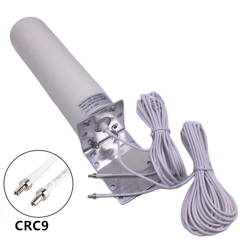 Outdoor Barrel 4g LTE antenna Dual Cable Mobile Phone Network Booster Router Waterproof Antenna