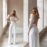 Sexy Robe Jumpsuit Night Bridal Gown for Women Party Dress Luxury Beading Lace Backless Wedding Dresses Elegant Vestido De Novia