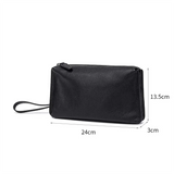 BJIAX Leather Long Wallet Men 2023 New Driver License One Card Bag Genuine Men Business Clutch Bag