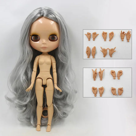 ICY DBS Blyth Doll 1/6 bjd toy joint body tan skin doll 30cm shiny face for DIY custom doll