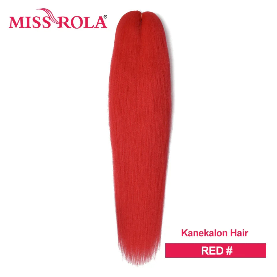 Miss Rola Synthetic Wholesale Bulk 6 Pieces 30Inch 28Inch 26Inch Pre Stretched Jumbo Braiding Hair Kanekalon EZ Twist Braid Hair