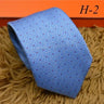 2024 new H Family 100% Silk Tie Creative Stripe Gift for Work Wedding 8cm Suit Accessories necktie  bowties  collared shirt