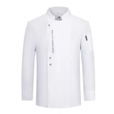 Men Long Sleeve Chef uniform Restaurant chef jacket with apron Cook Coat Chef T-shirt Work Uniform Waiter Hotel Clothes Logo