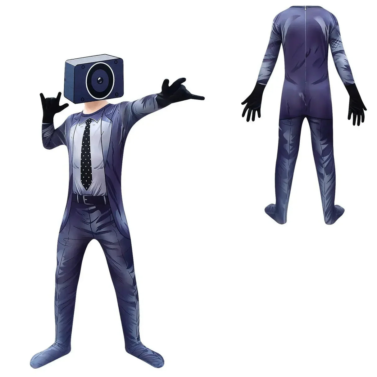 Skibidi Toilet Cosplay Costume TV Man Camera Man Costume Game skibidi dop yes yes yes toilet Halloween Jumpsuit Party Costumes