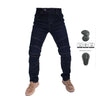 Men Jeans Collection Classic Denim UGB06 PK718 PK719 Zip Motorcycle Pants  Pantalones Motocicleta Hombre Featherbed Jeans Gears