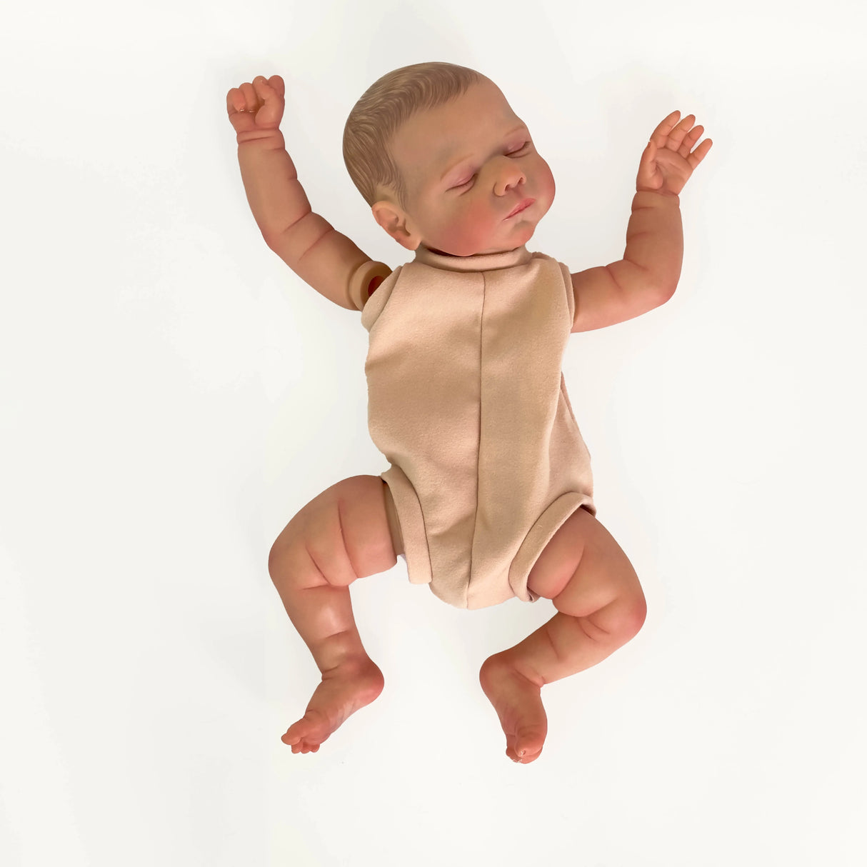 NPK 19inch Already Painted Kits Finished Reborn Doll Size Marley Very Lifelike Baby Doll with Many Details Veins