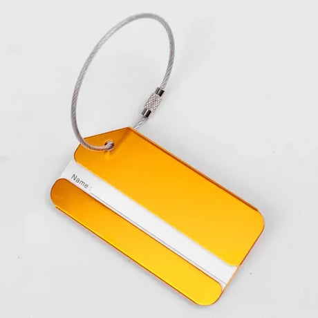 Suitcase Address Label Holder Fashion Metal Luggage Tags Baggage Name Tags Aluminium Alloy Luggage Tag Travel Accessories