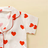 2023 Fashion Children Summer Pajama Sets Silk Satin Heart/Floral/Cattle Print Baby Suits Sleepwear Boy Loungewear Kids Pajamas