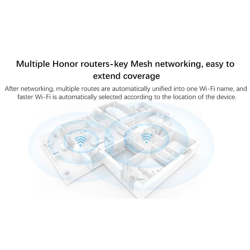 Original Honor Router 3 Wifi 6+ 3000Mbps Signal Repeater 2.4 GHz & 5 GHz Dual-Core Wireless Extender Smart Home Router Easy set