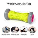 Foot Massage Roller Fascia Roller Full Body Muscle Manual Massage Leg and Neck Relaxation Device Blue and Pink