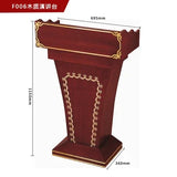 Simple Modern Class Furniture Church Lectern Speech Table Reception Desks Solid Wood Front Desk Cashier Desk Hotel Podium Tables