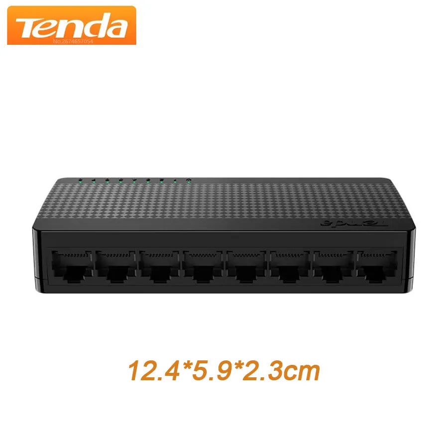 Tenda Gigabit Mini Switch Ethernet 8 Port 1000Mbps 10xFast RJ45 Hub Network SOHO Desktop Smart WIFI Switcher Plug& Play SG108M