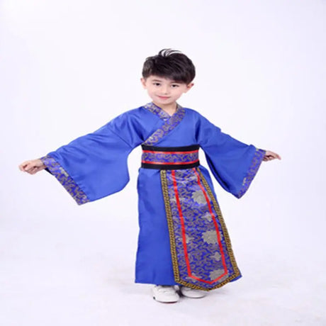 Chinese robe ancient scholar student costumes children adult Kimono China Traditional Vintage Ethnic cosplay Kid Costume Hanfu