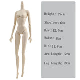 High Quality Kids Toy 1/6 11 Jointed DIY Movable Nude Naked White Doll Body For 11.5" Doll House DIY Body Doll Accessories Gifts