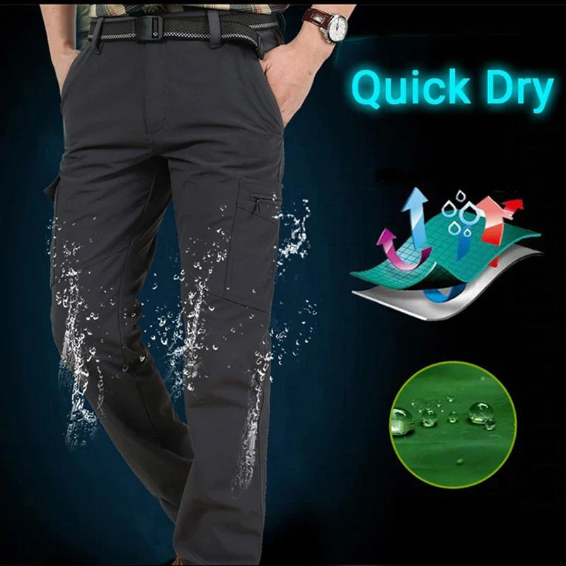 New Affairs Tactical Cargo Pants Men Summer Outdoor Waterproof Breathable Trousers Travel On Foot Casual Quick Dry Trousers