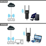 USB Wifi Adapter 1300Mbps RTL8812BU/CU Dual Band  For PC Ethernet Wi-Fi Dongle External Antenna  Wi Fi Receiver Network Card